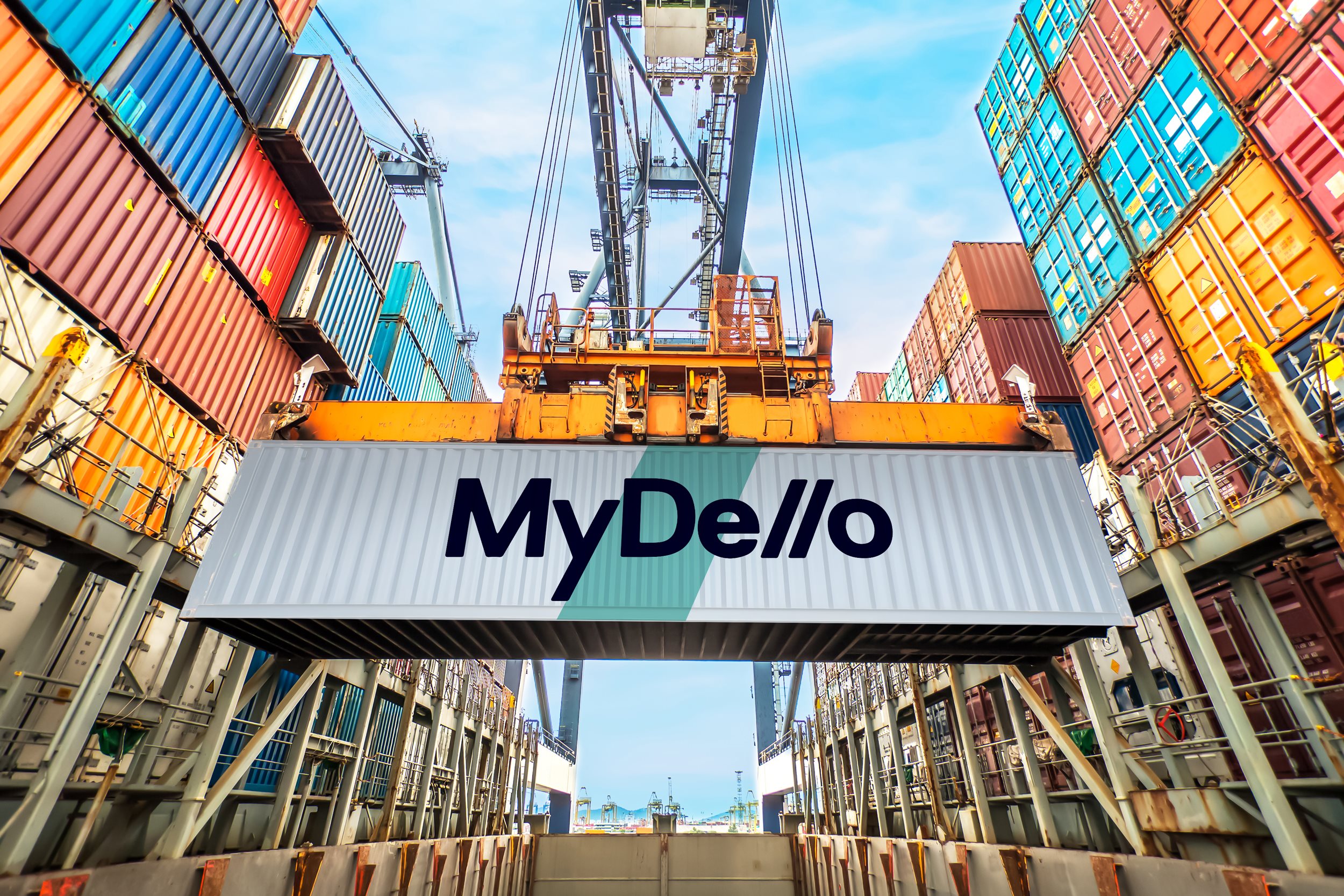 container terminal with MyDello container