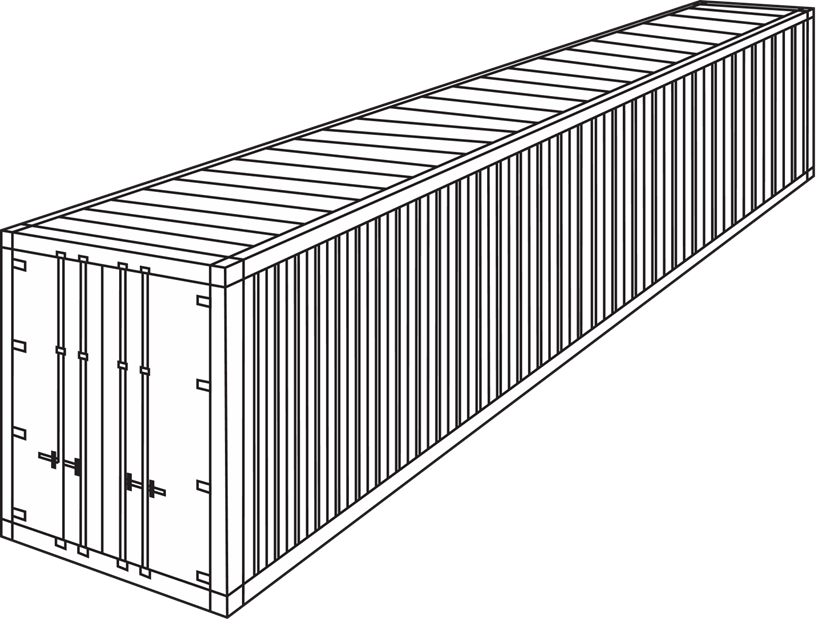 Picture of 40ft High Cube container.