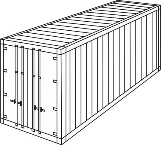 Picture of 20ft Reefer container.