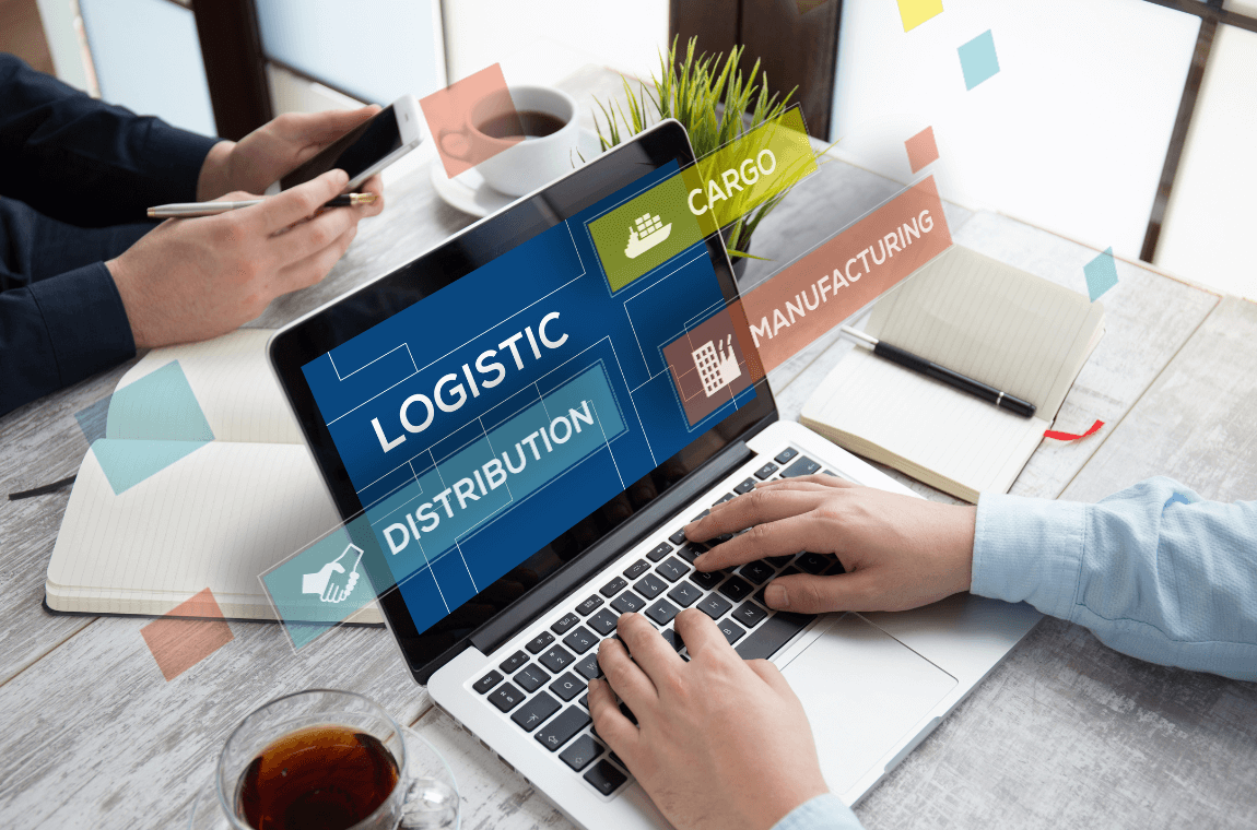 Logistics Manager using MyDello's digital platform for cargo and distribution management